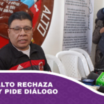 COR de El Alto rechaza bloqueos y pide diálogo