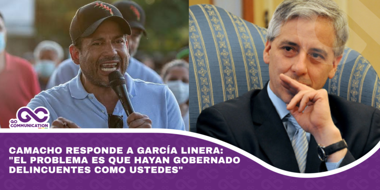 Camacho responde a García Linera el problema es que hayan gobernado delincuentes como ustedes