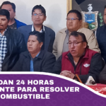 Choferes dan 24 horas al presidente para resolver crisis de combustible