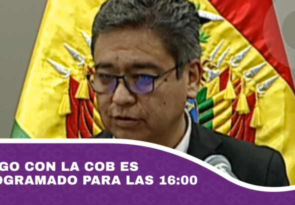 Diálogo con la COB es reprogramado para las 1600