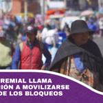 Dirigente gremial llama a la población a movilizarse en contra de los bloqueos
