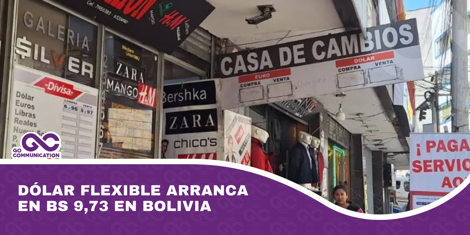 Dólar flexible arranca en Bs 9,73 en Bolivia