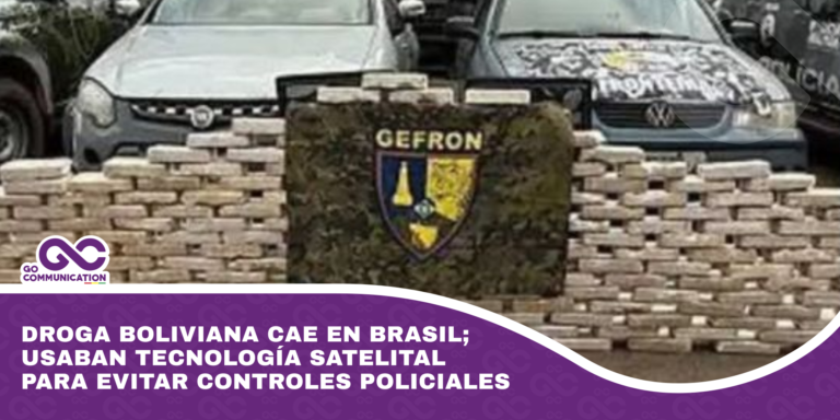 Droga boliviana cae en Brasil; usaban tecnología satelital para evitar controles policiales