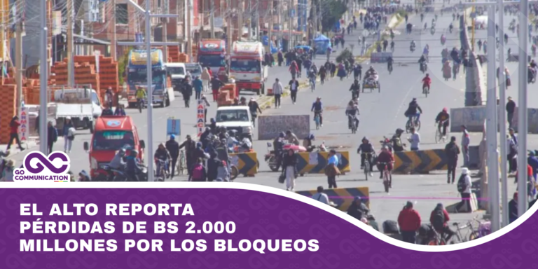 El Alto reporta pérdidas de Bs 2.000 millones por los bloqueos