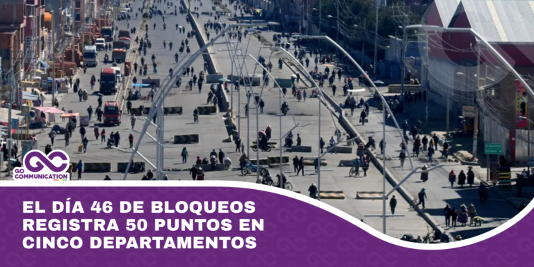 El día 46 de bloqueos registra 50 puntos en cinco departamentos