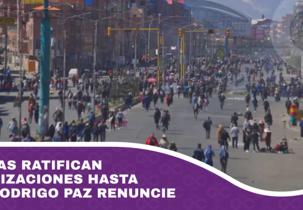 Evistas ratifican movilizaciones hasta que Rodrigo Paz renuncie