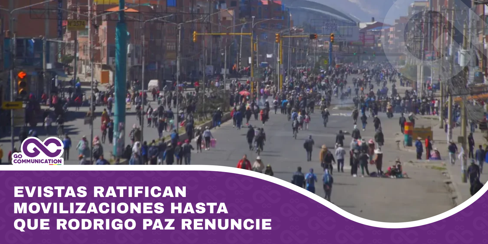 Evistas ratifican movilizaciones hasta que Rodrigo Paz renuncie