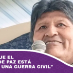 Evo dice que el Gobierno de Paz está forzando una guerra civil