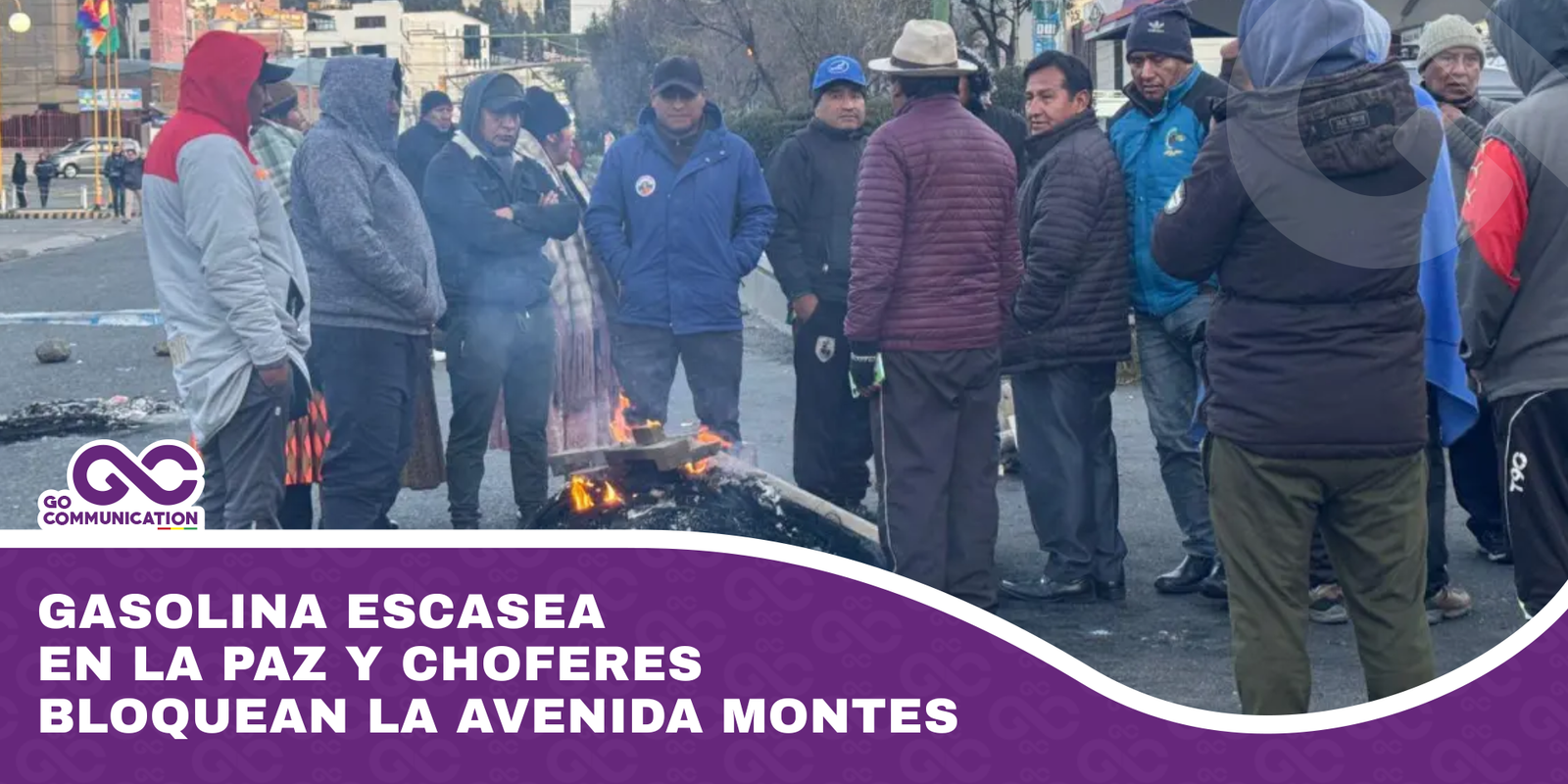Gasolina escasea en La Paz y choferes bloquean la avenida Montes
