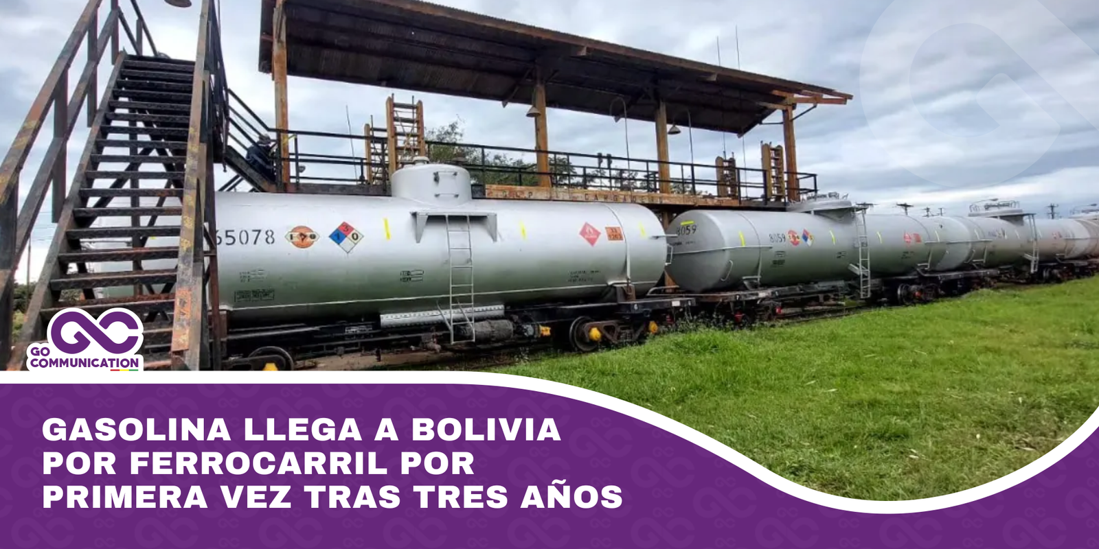 Gasolina llega a Bolivia por ferrocarril por primera vez tras tres años