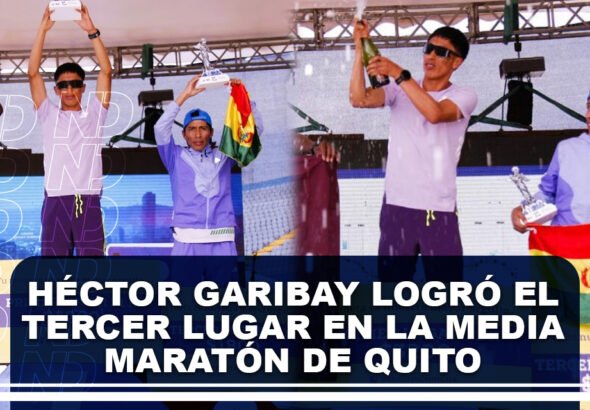 Héctor Garibay logró el tercer lugar en la Media Maratón de Quito