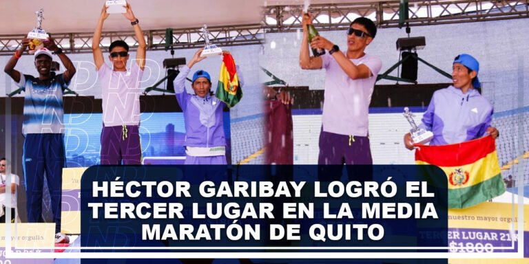 Héctor Garibay logró el tercer lugar en la Media Maratón de Quito