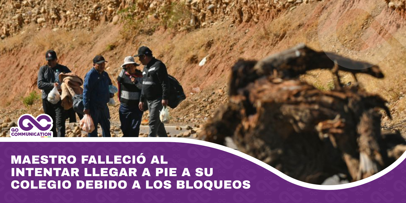Maestro falleció al intentar llegar a pie a su colegio debido a los bloqueos