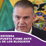 Ministro de Defensa anuncia respuesta firme ante la violencia de los bloqueos