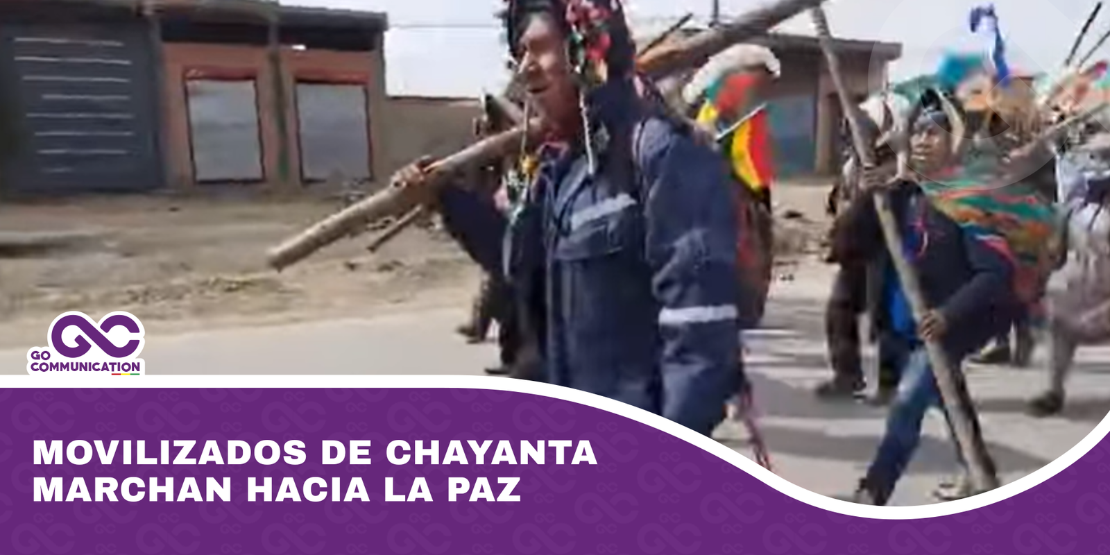 Movilizados de Chayanta marchan hacia La Paz