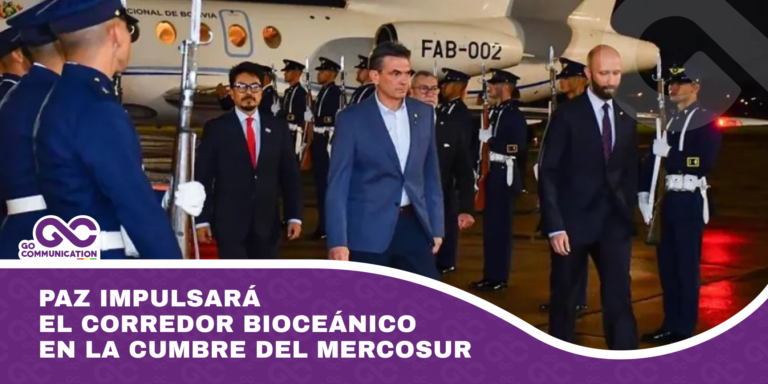 Paz impulsará el corredor bioceánico en la cumbre del Mercosur