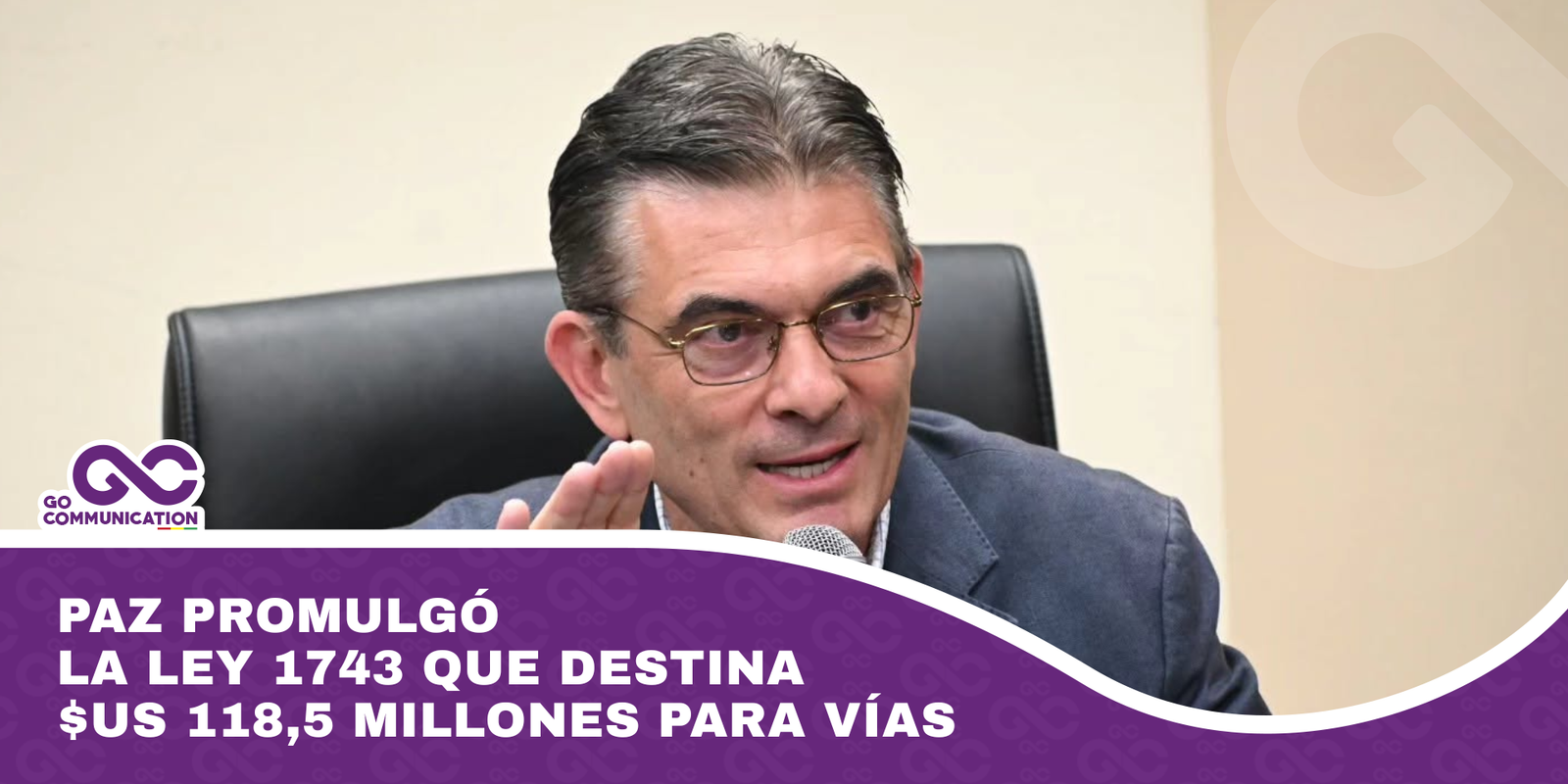 Paz promulgó la ley 1743 que destina $us 118,5 millones para vías