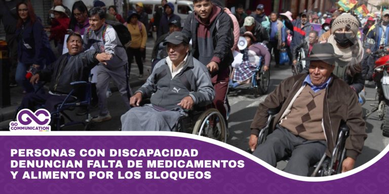 Personas con discapacidad denuncian falta de medicamentos y alimento por los bloqueos
