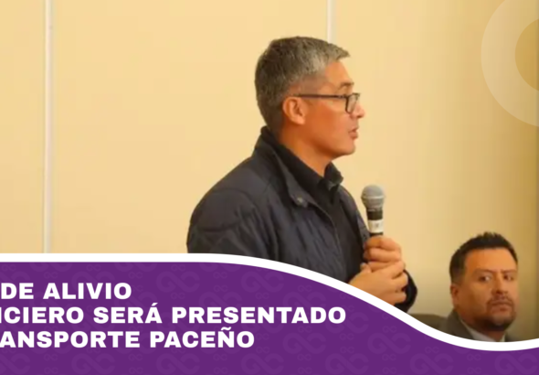 Plan de alivio financiero será presentado al transporte paceño