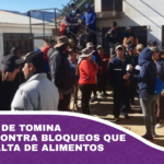 Pobladores de Tomina protestan contra bloqueos que provocan falta de alimentos