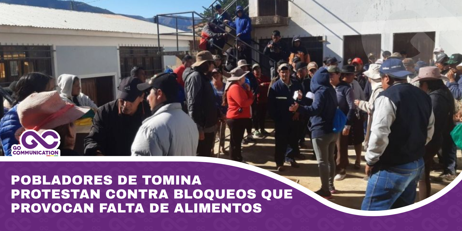 Pobladores de Tomina protestan contra bloqueos que provocan falta de alimentos