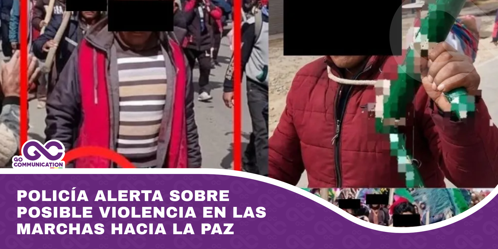Policía alerta sobre posible violencia en las marchas hacia La Paz
