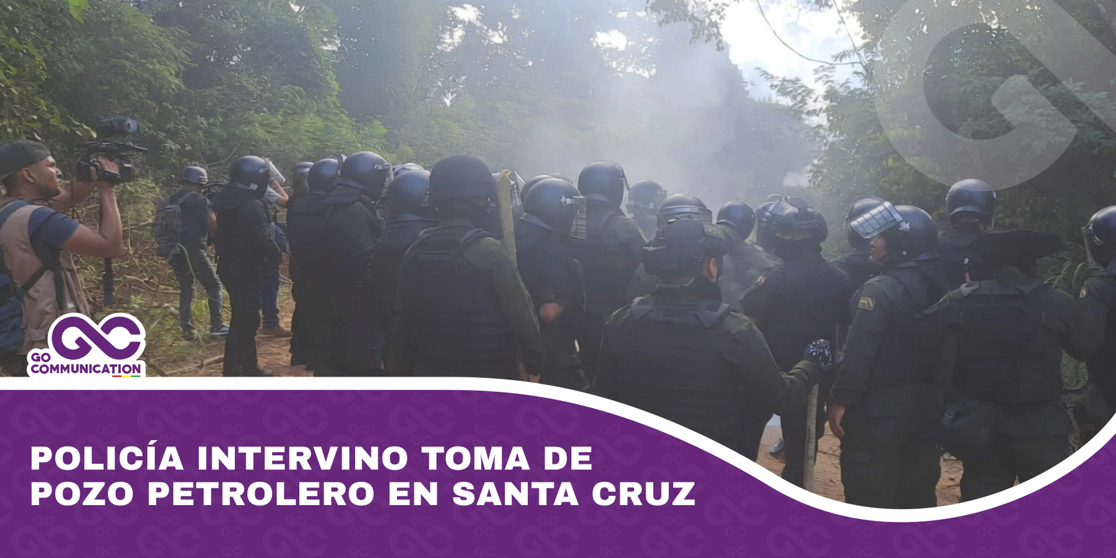 Policía intervino toma de pozo petrolero en Santa Cruz