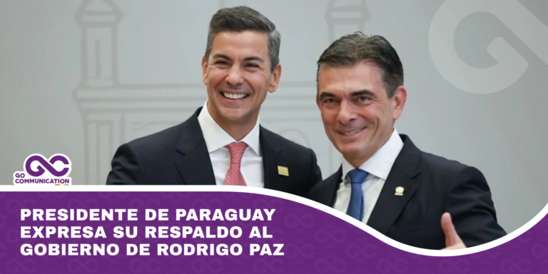 Presidente de Paraguay expresa su respaldo al Gobierno de Rodrigo Paz