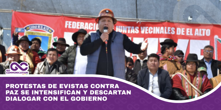 Protestas de evistas contra Paz se intensifican y descartan dialogar con el Gobierno