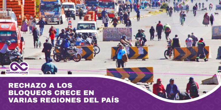Rechazo a los bloqueos crece en varias regiones del país