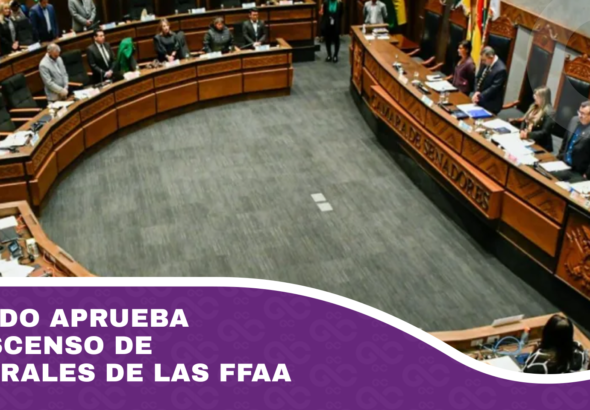 Senado aprueba el ascenso de generales de las FFAA