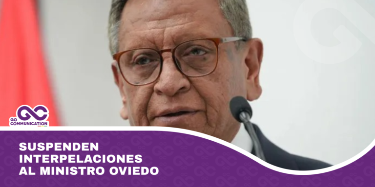 Suspenden interpelaciones al ministro Oviedo