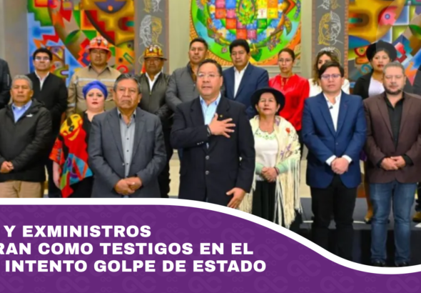 Arce y exministros figuran como testigos en el caso Intento Golpe de Estado