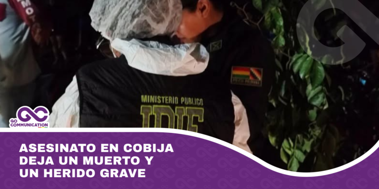 Asesinato en Cobija deja un muerto y un herido grave