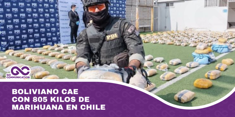 Boliviano cae con 805 kilos de marihuana en Chile