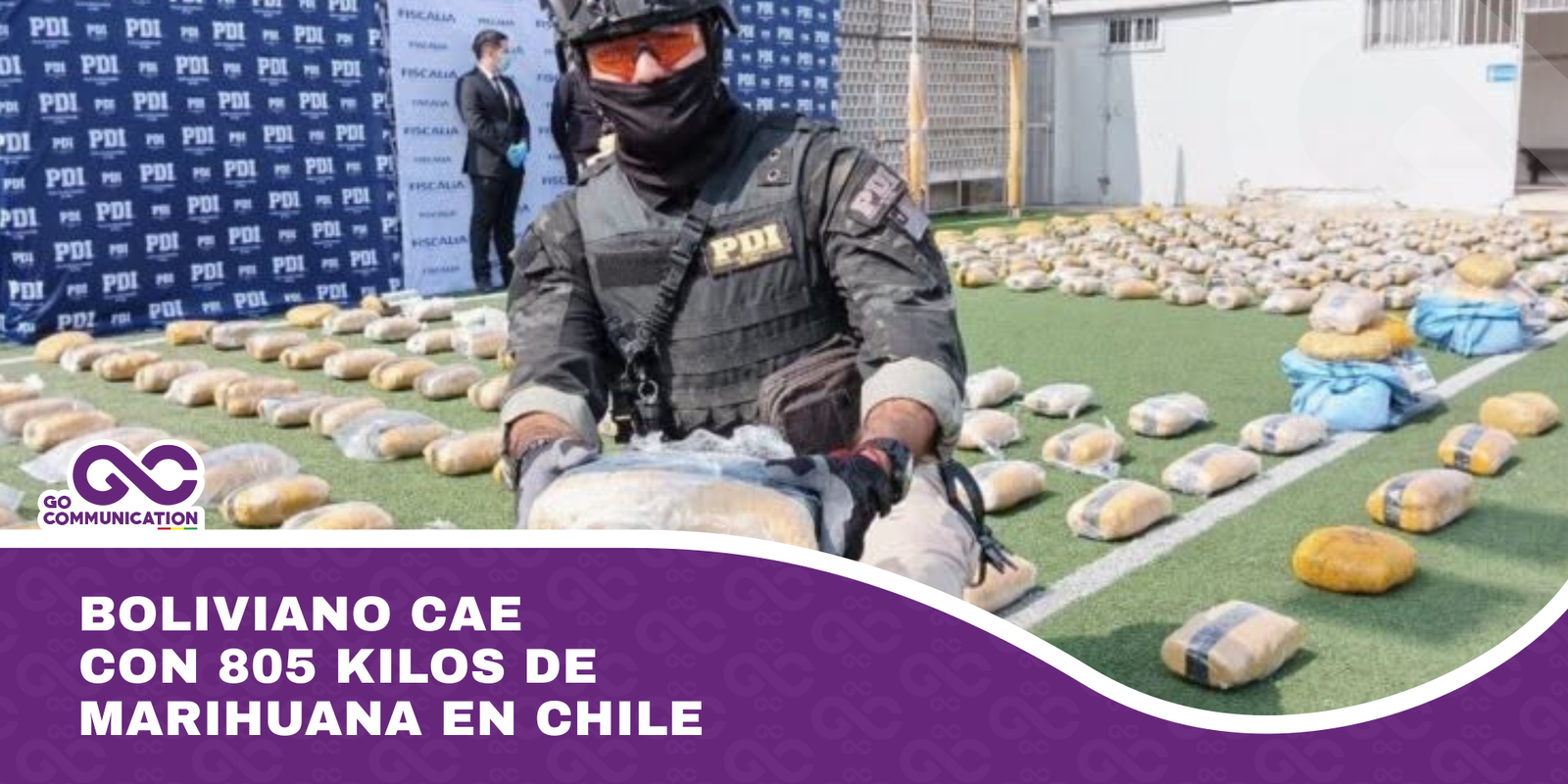 Boliviano cae con 805 kilos de marihuana en Chile