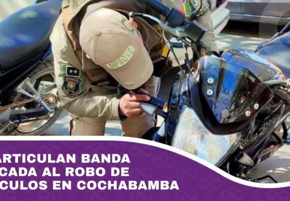 Desarticulan banda dedicada al robo de vehículos en Cochabamba