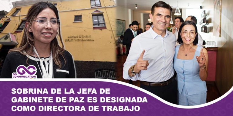 Designan como Directora de Trabajo a sobrina de la jefa de gabinete de Rodrigo Paz