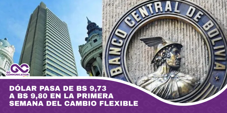 Dólar pasa de Bs 9,73 a Bs 9,80 en la primera semana del cambio flexible