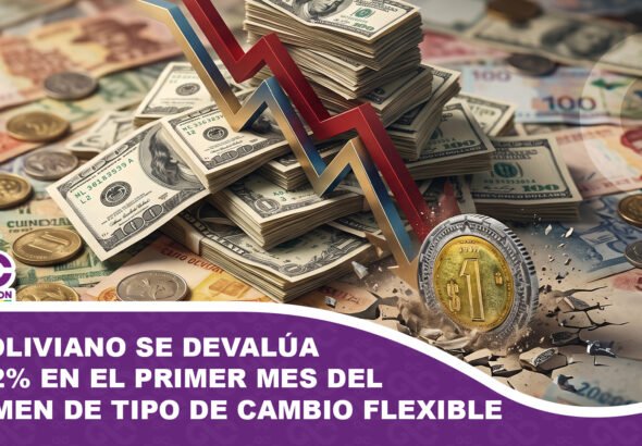 El boliviano se devalúa un 72% en el primer mes del régimen de tipo de cambio flexible