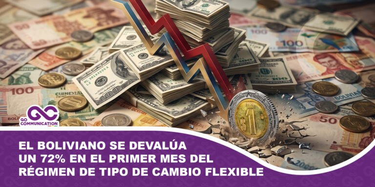 El boliviano se devalúa un 72% en el primer mes del régimen de tipo de cambio flexible
