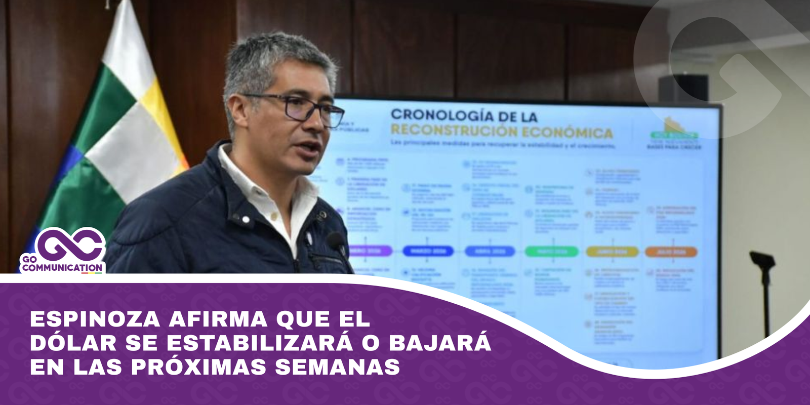 Espinoza afirma que el dólar se estabilizará o bajará en las próximas semanas