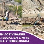 Intervienen actividades de minería ilegal en límite entre Tarija y Chuquisaca