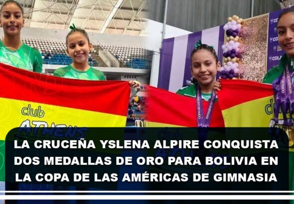 La cruceña Yslena Alpire conquista dos medallas de oro para Bolivia en la Copa de las Américas