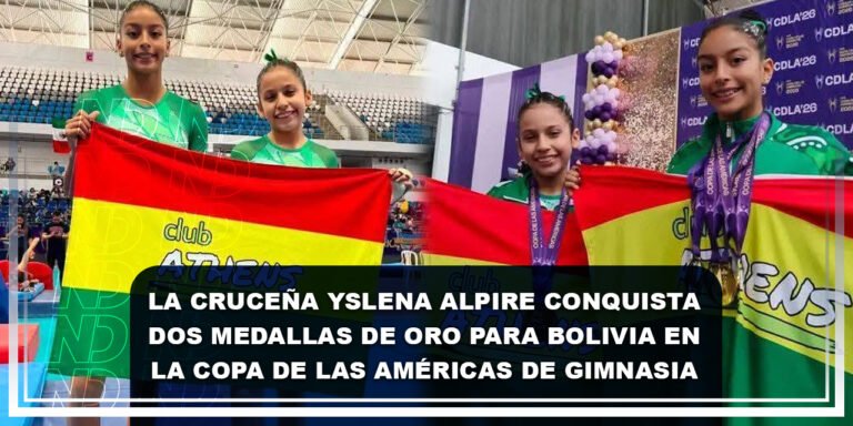 La cruceña Yslena Alpire conquista dos medallas de oro para Bolivia en la Copa de las Américas