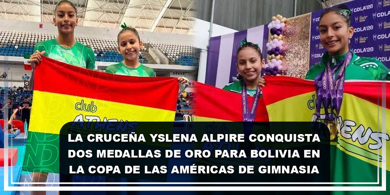 La cruceña Yslena Alpire conquista dos medallas de oro para Bolivia en la Copa de las Américas