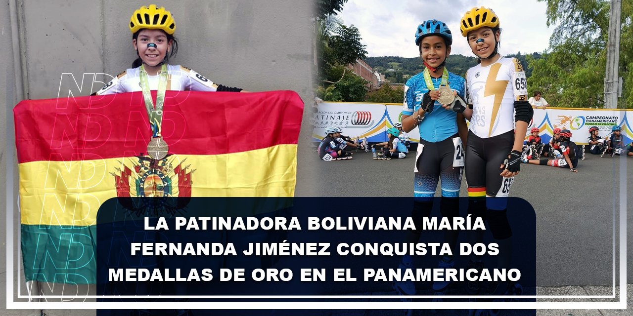 La patinadora boliviana María Fernanda Jiménez conquista dos medallas de oro en el Panamericano