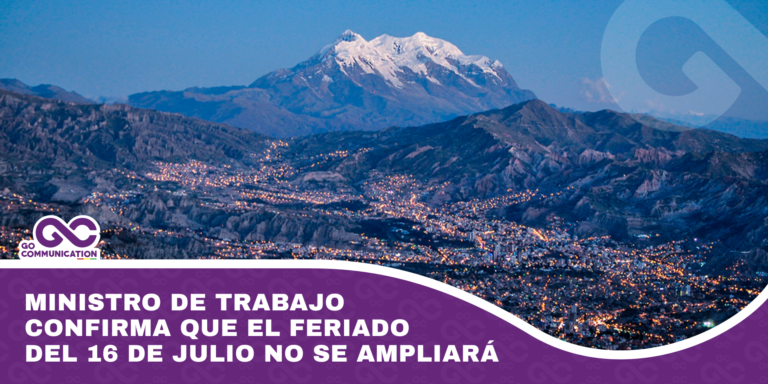 Ministro de Trabajo confirma que el feriado del 16 de julio no se ampliará