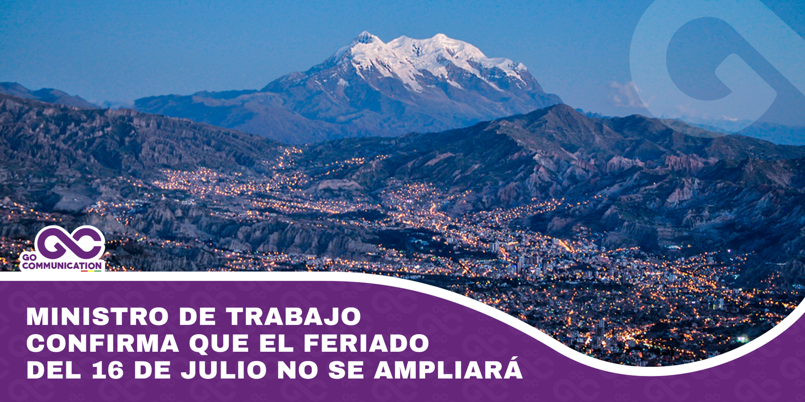 Ministro de Trabajo confirma que el feriado del 16 de julio no se ampliará