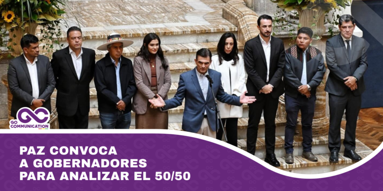 Paz convoca a gobernadores para analizar el 5050